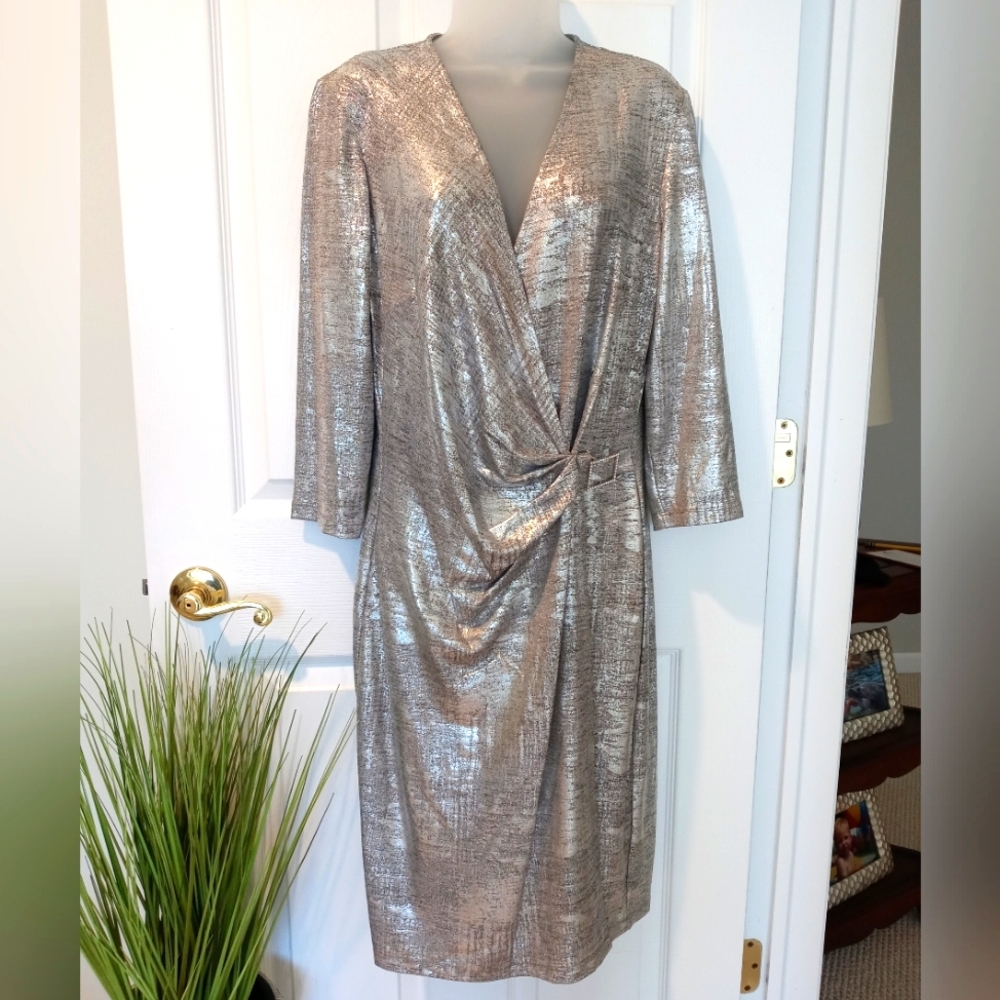 Silver Metallic Dress